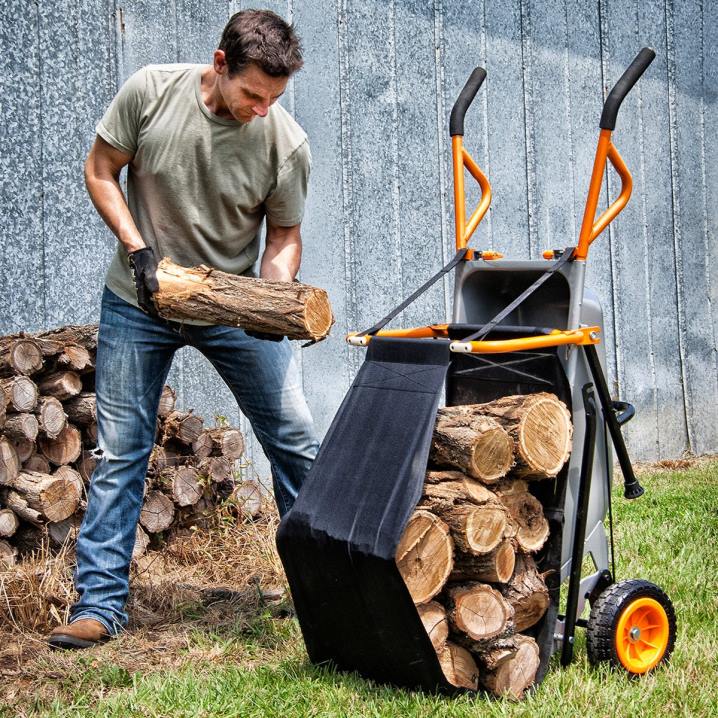 Garden Tools WORX Aerocart Wheelbarrow Firewood Carrier 804644