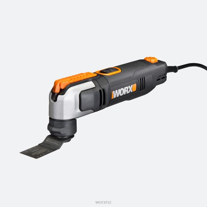 Power Tools WORX 2.5 Amp Oscillating Multi Tool with Clip in